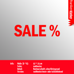 Sale% | Aufkleber