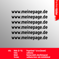Webadressen 6er Set | Aufkleber