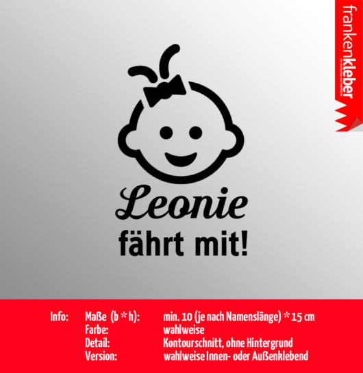 Mädchen fährt mit | Aufkleber
