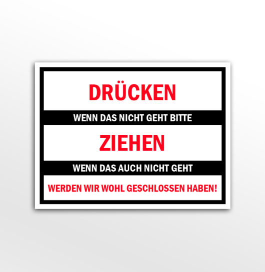 Drücken-Ziehen (Schild)
